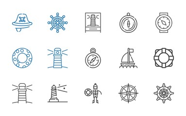 nautical icons set