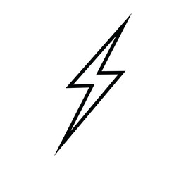 Lightning icon vector logo design template
