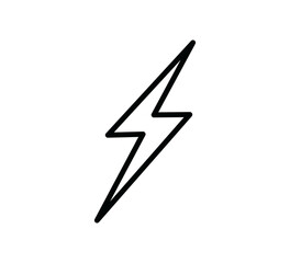 Lightning icon vector logo design template