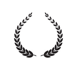 Laurel icon vector logo design template
