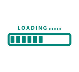 Loading icon vector illustration flat style