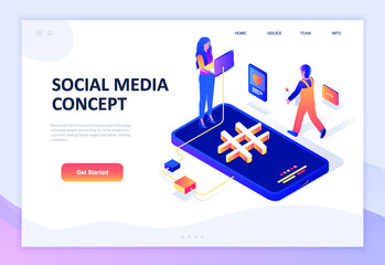 illustration, website, web, template, vector, page, flat, landing, banner, concept, background