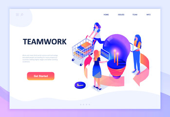 illustration, website, web, template, vector, page, flat, landing, banner, concept, background