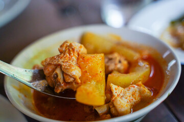chicken massaman curry Thai food