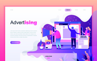 illustration, website, web, template, vector, page, flat, landing, banner, concept, background