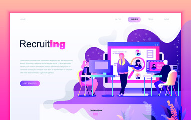 illustration, website, web, template, vector, page, flat, landing, banner, concept, background