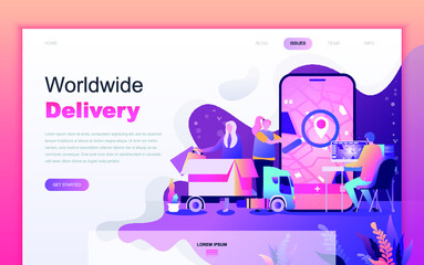 illustration, website, web, template, vector, page, flat, landing, banner, concept, background