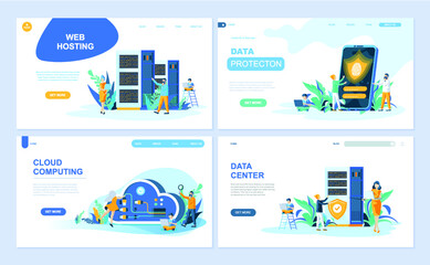illustration, website, web, template, vector, page, flat, landing, banner, concept, background