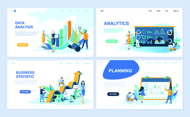 illustration, website, web, template, vector, page, flat, landing, banner, concept, background