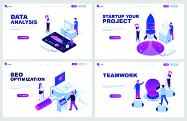 illustration, website, web, template, vector, page, flat, landing, banner, concept, background