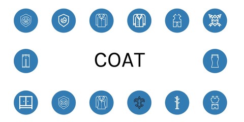 Set of coat icons