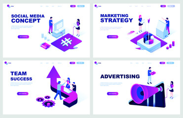 illustration, website, web, template, vector, page, flat, landing, banner, concept, background