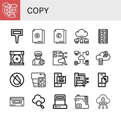 copy icon set