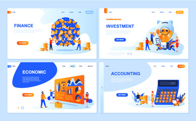 illustration, website, web, template, vector, page, flat, landing, banner, concept, background