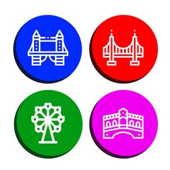 Set of attraction icons