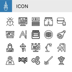Set of icon icons
