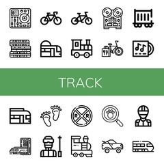 track icon set