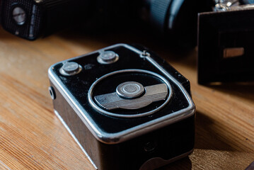 Fototapeta premium old camera on the table