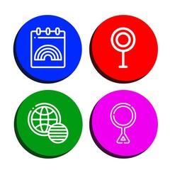 discrimination icon set