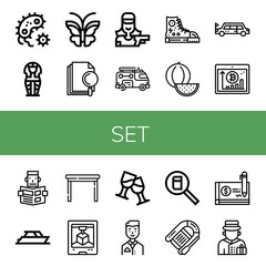 set simple icons set
