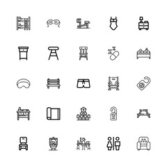 Editable 25 rest icons for web and mobile