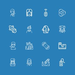 Editable 16 youth icons for web and mobile