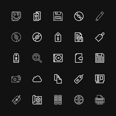 Editable 25 copy icons for web and mobile