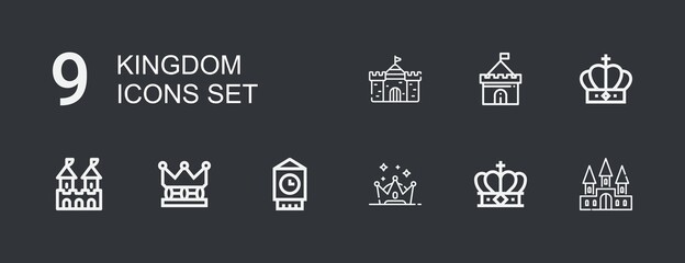 Editable 9 kingdom icons for web and mobile