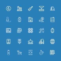 Editable 25 tank icons for web and mobile