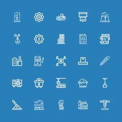 Editable 25 factory icons for web and mobile
