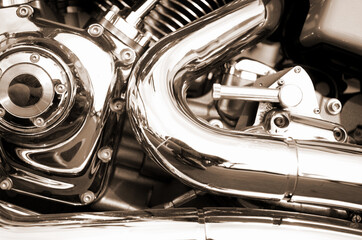 Motorcycle silver