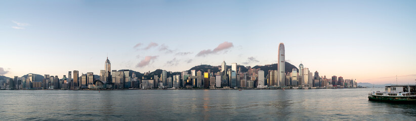 Obraz premium Hong Kong Cityscape at Dawn