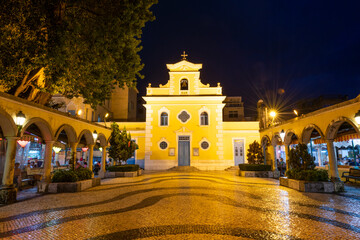 Fototapeta na wymiar Macau church in Coloane