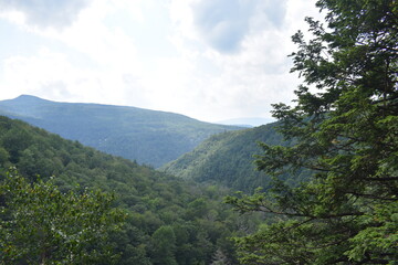 mountain landscape with clouds