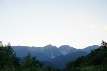 mountain landscape in the morning