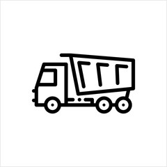 Tipper Truck Icon, Dump Truck, Dumper Truck Icon
