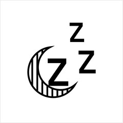 Zzz Icon, Sleeping, Snore Sleeping Night Sign Icon