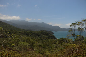 seashore mountain landscape