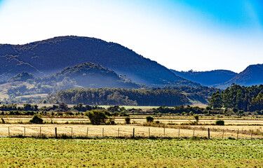 ural and agricultural landscape in southern Brazil