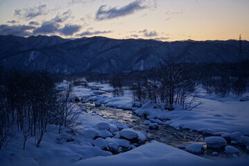 sunrise in the mountains
