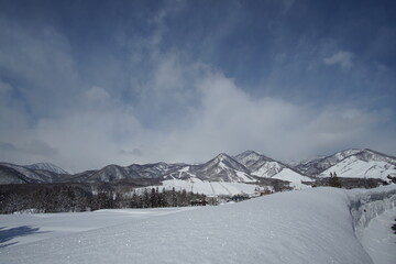 winter landscape in the mountains