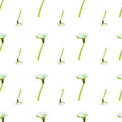 Vector Lily Floral with white background design seamless Pattern. Great for Fabrics, Scrap booking, bullet journal, textiles, blankets, pillows, cover,