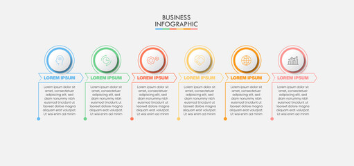 Business data visualization. timeline infographic icons designed for abstract background template milestone element modern diagram process technology digital marketing data presentation chart Vector
