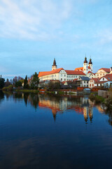 Fototapeta na wymiar Historic Center of Cesky Krumlov, Czech. 