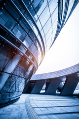 Obraz premium Personal Perspective of Contemporary Architectural Office City Landscape