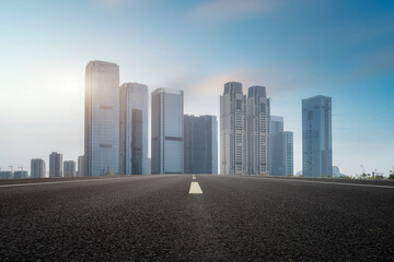 Urban streets and modern architecture