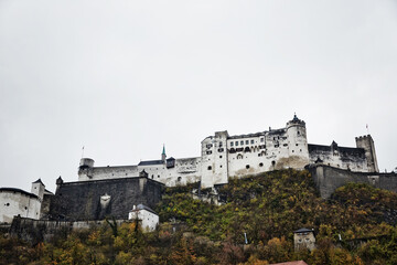 Fototapeta na wymiar Hohensalzburg Castle in Salzburg, Austria. 