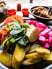 a vegetarian food/cuisine from Mediterranean area 