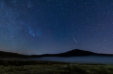 阿蘇　草千里　流れ星　star