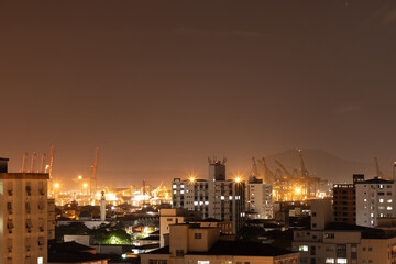 Fototapeta premium night view of the city at night